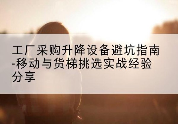 振安移动式升降机怎么选-工厂采购升降设备避坑指南-移动与货梯挑选实战经验分享